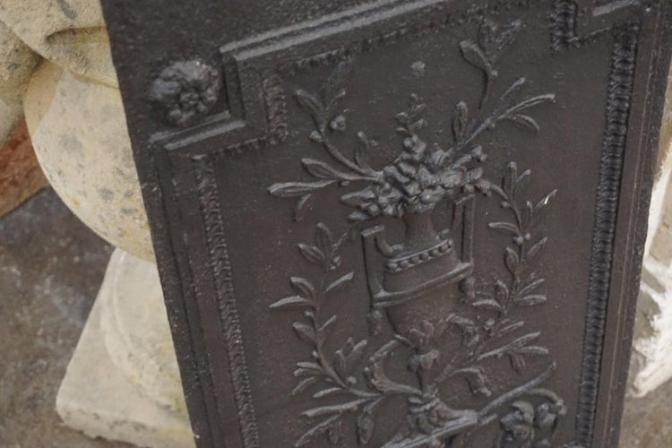 Antique French Iron Fireback (X3097)