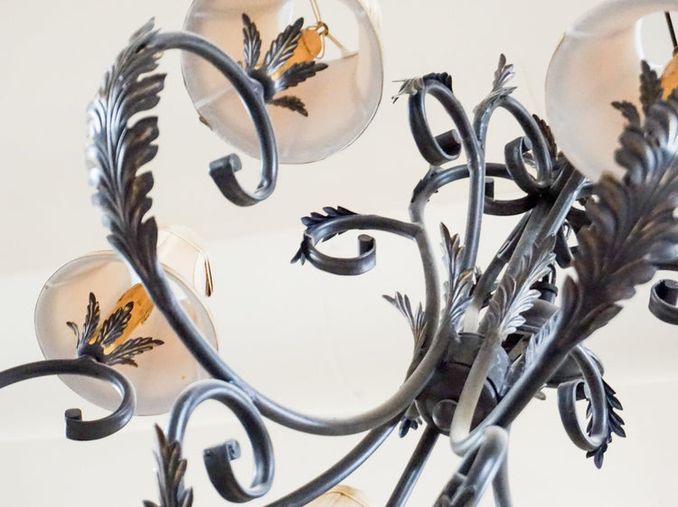 French Wrought Iron Chandelier (L20)