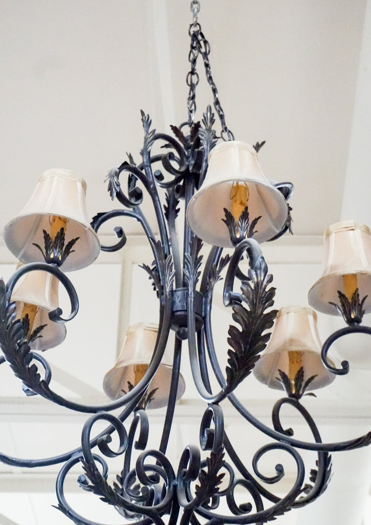 French Wrought Iron Chandelier (L20)
