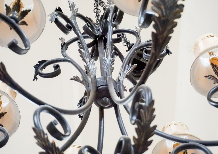 French Wrought Iron Chandelier (L20)
