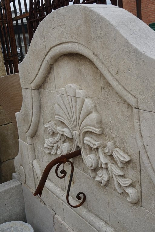 Contemporary French Limestone Wall Fountain (FO17)