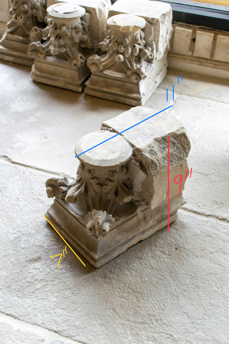 French Limestone Balcony Corbel (GE-TPL5)