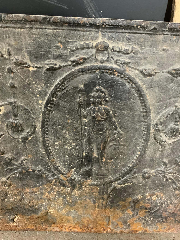 Antique French Iron Fireback (FB031)