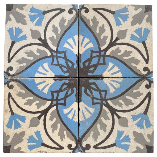 Reclaimed French Encaustic Concrete Tile (FL103)