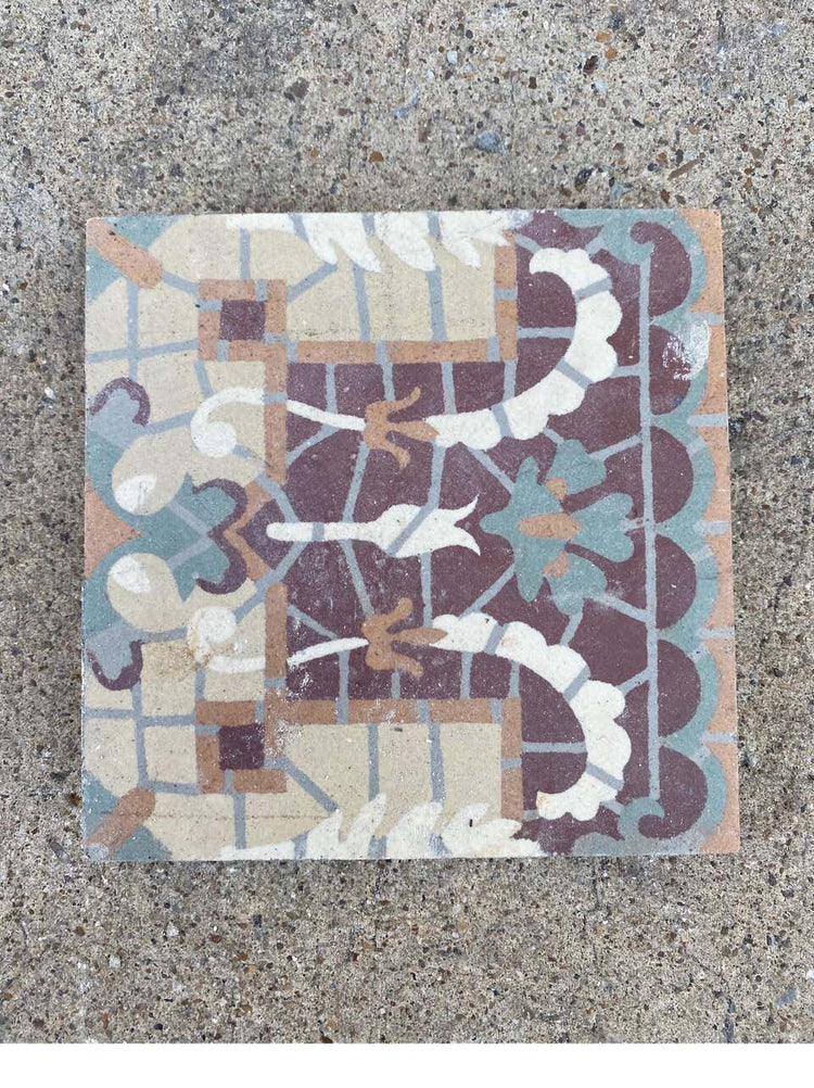 French Encaustic Concrete Tile