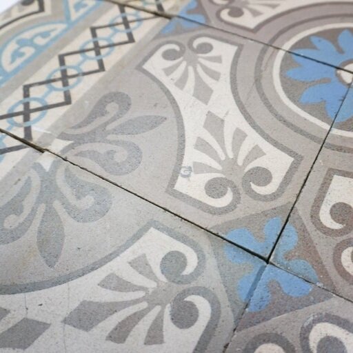 Reclaimed French Encaustic Concrete Tile (FL846)