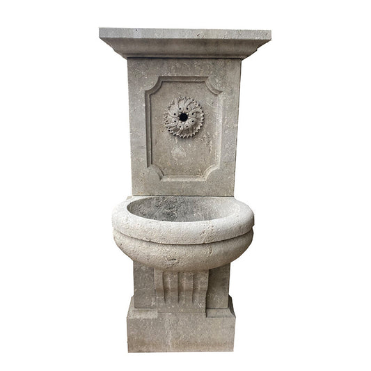 Contemporary French Limestone Wall Fountain (FO35)