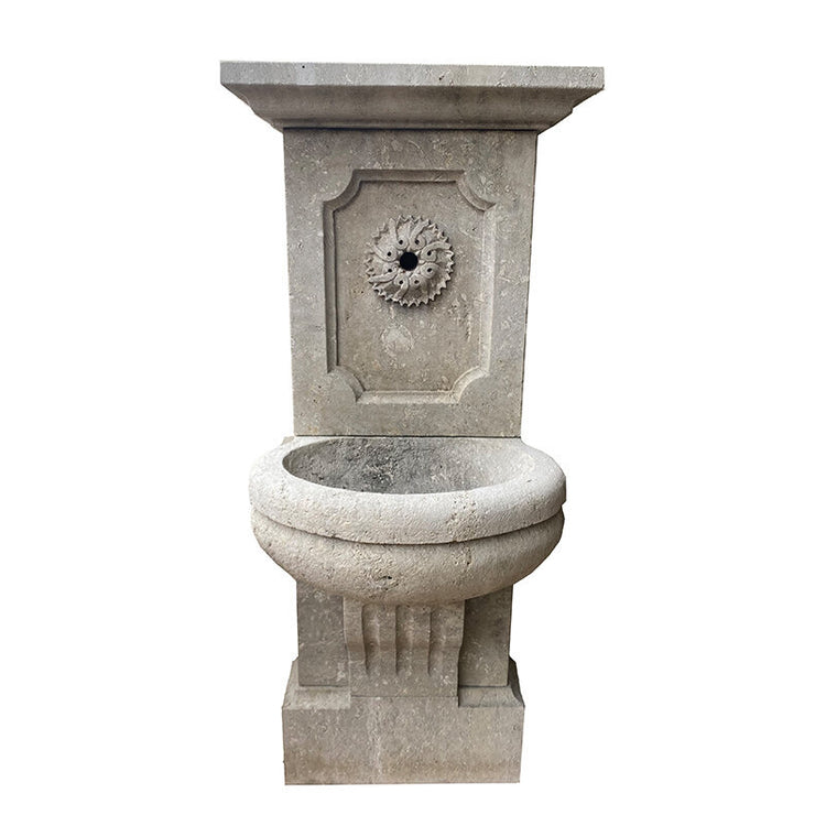 Contemporary French Limestone Wall Fountain (FO35)
