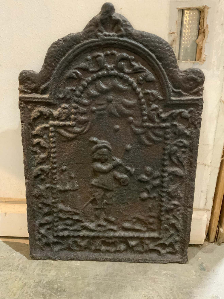 Antique French Iron Fireback (FW10050C)