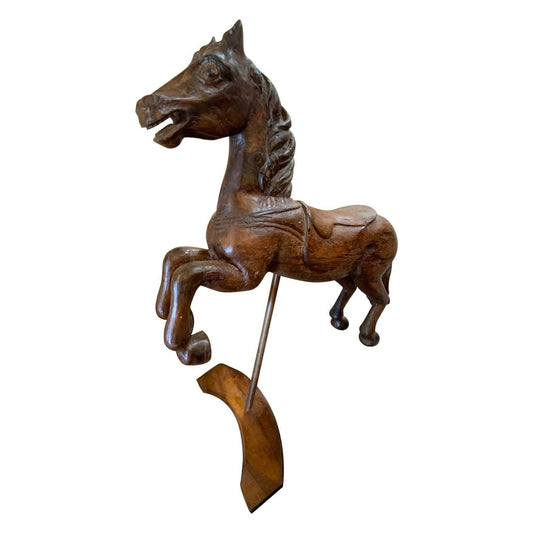 French Oak Carved Stallion (HD-X3248)