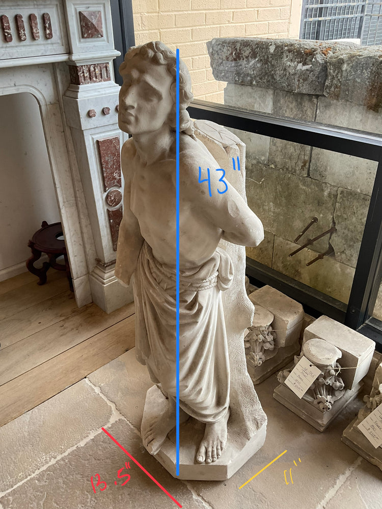 French Limestone Saint Sculpture (GE-861B)