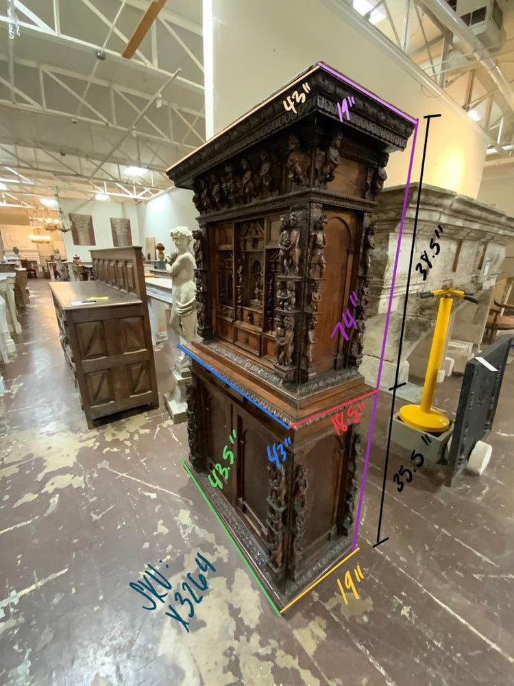 Italian Wooden Secretary (HD-X3265)