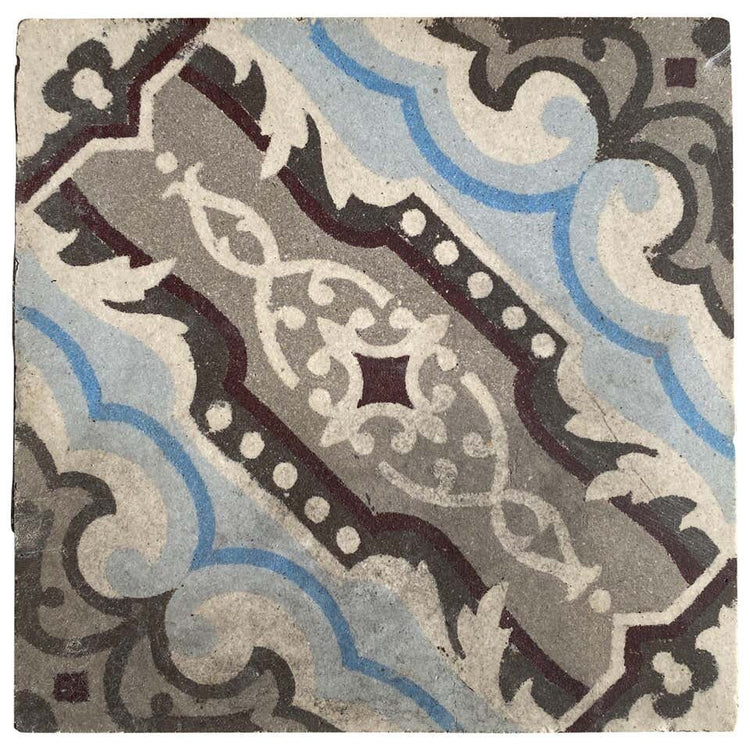 Reclaimed French Encaustic Square Concrete Tile (FL1000)