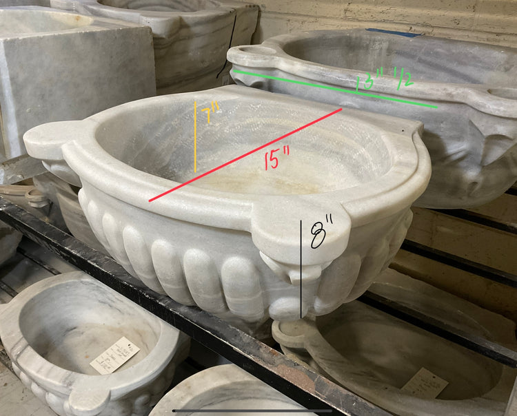 French White Marble Sink