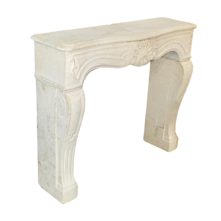 French Limestone Mantel