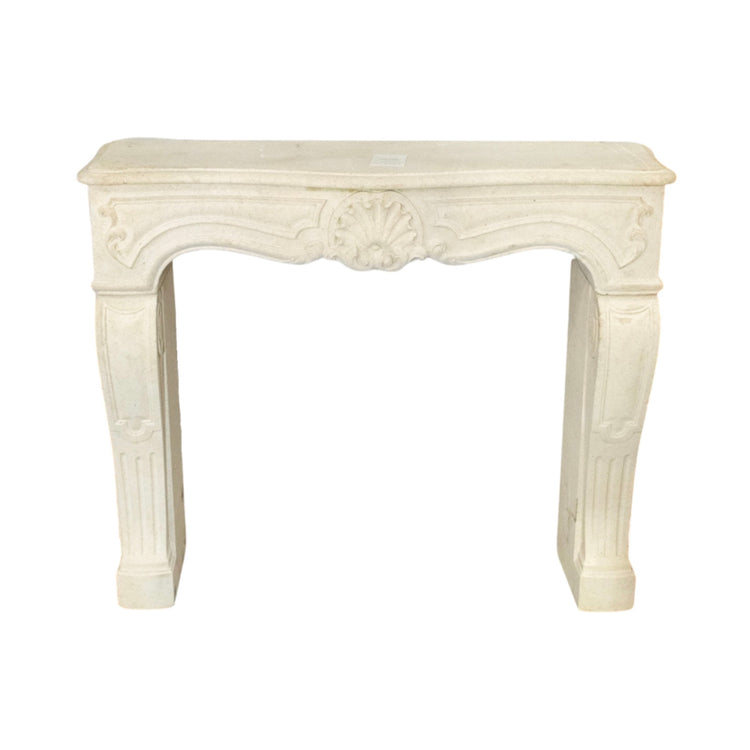 French Limestone Mantel