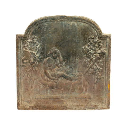 Antique French Iron Fireback (FA-WECI)