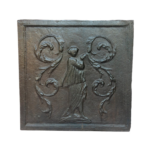Antique French Iron Fireback (FA-EMN4)