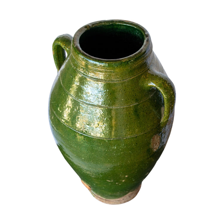 Greek Terracotta Glazed Vessel (V-TMPZ)