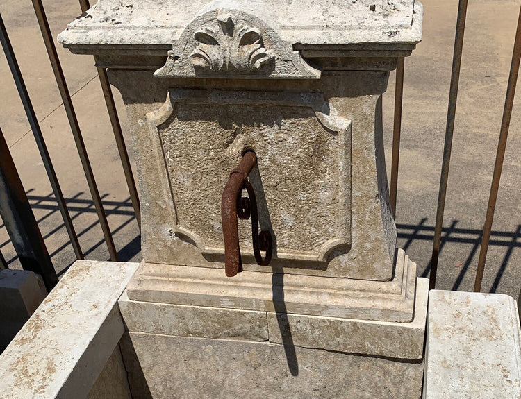 Antique French Limestone Wall Fountain (FA928)