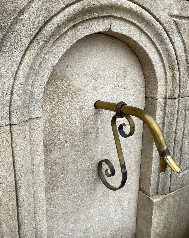 Contemporary French Limestone Wall Fountain (FO28)