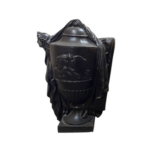 Antique French Cast Iron Urn (V-X4021)