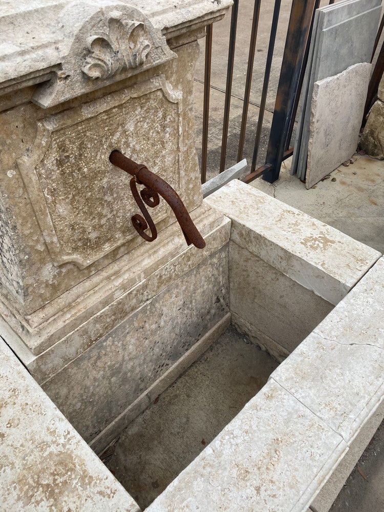 Antique French Limestone Wall Fountain (FA928)