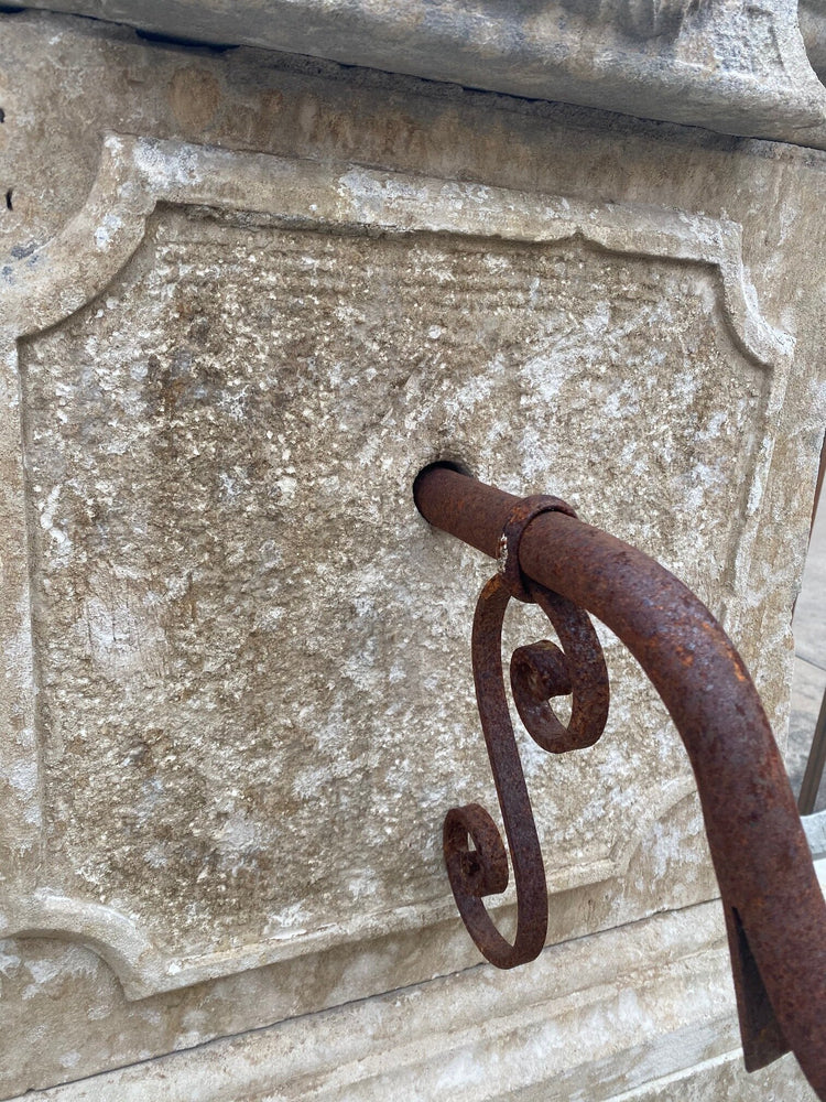 Antique French Limestone Wall Fountain (FA928)
