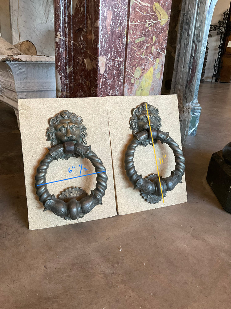 Pair of Italian Bronze Door Knockers (H-ZXHM)