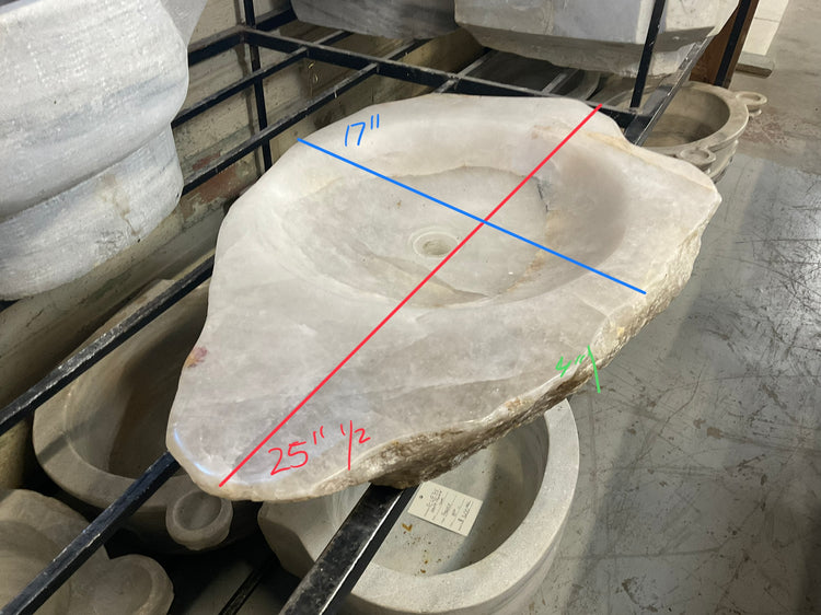 Brazilian Rock Crystal Sink Bowl (S-JLXM)
