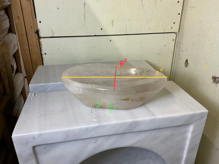 Brazilian Rock Crystal Sink Bowl (S-302G)