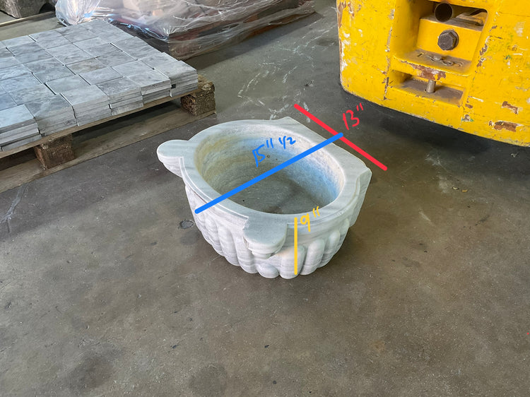 French White Marble Sink (S-NYLK)