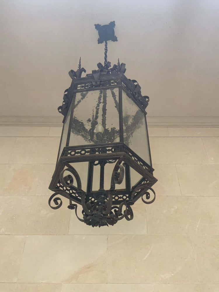 French Bronze Chateau Lantern (L101)