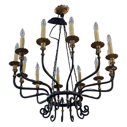 French Bronze Chandelier (L110)