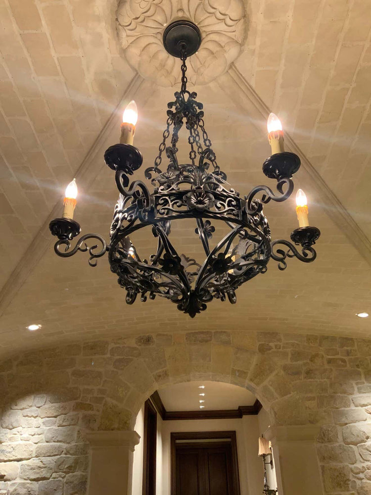 French Iron Chandelier (L114)
