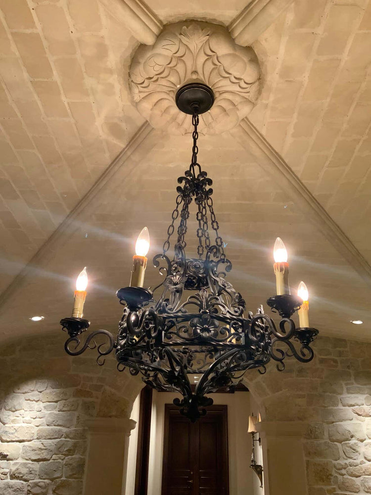 French Iron Chandelier (L114)