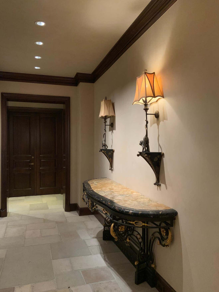 Pair of French Pair of Monkey Lamps (L115)