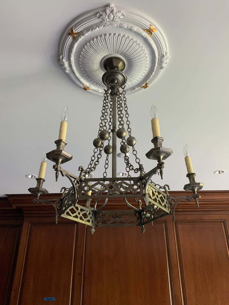 French Brass Chandelier (L118)