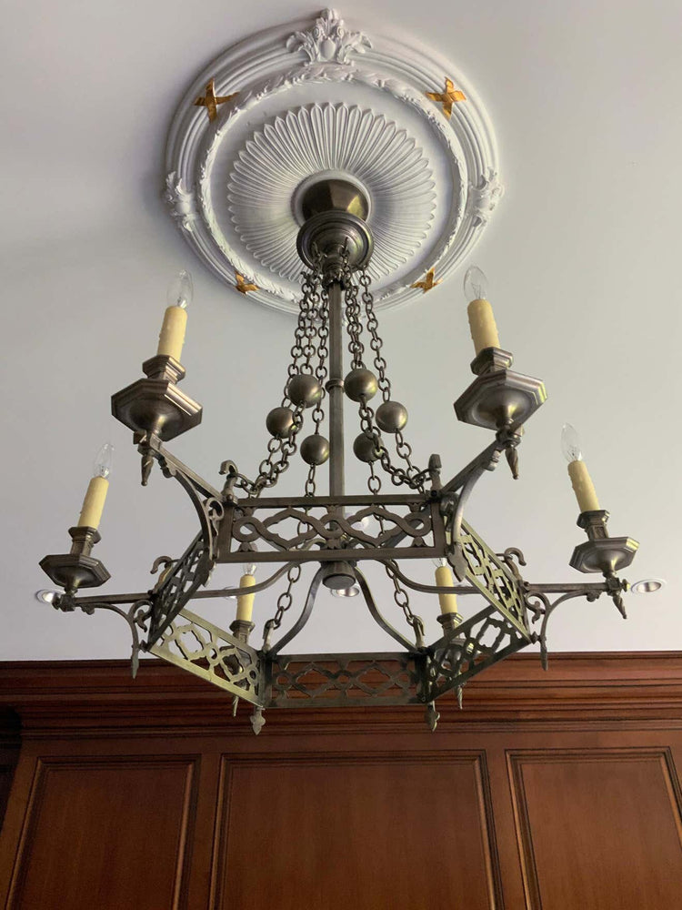French Brass Chandelier (L118)