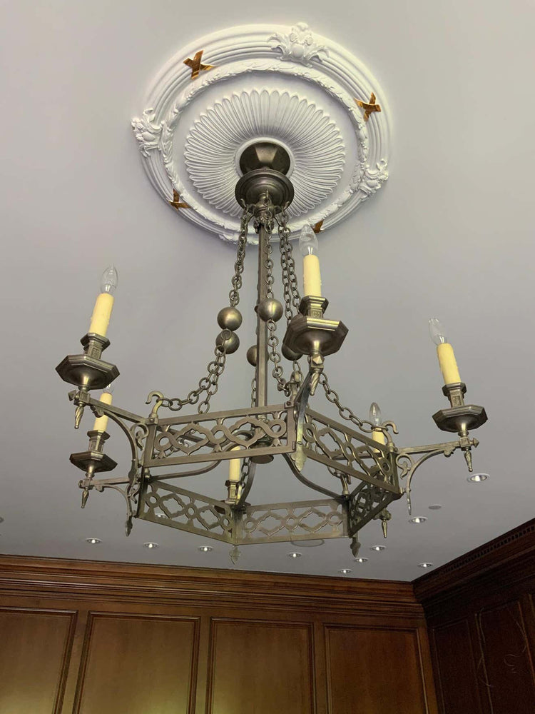 French Brass Chandelier (L118)