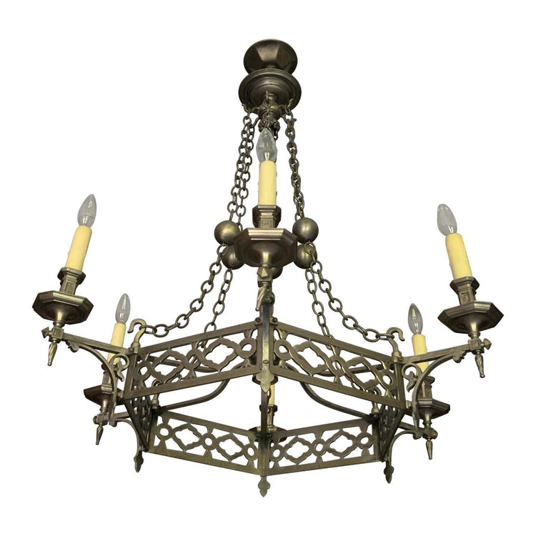 French Brass Chandelier (L118)