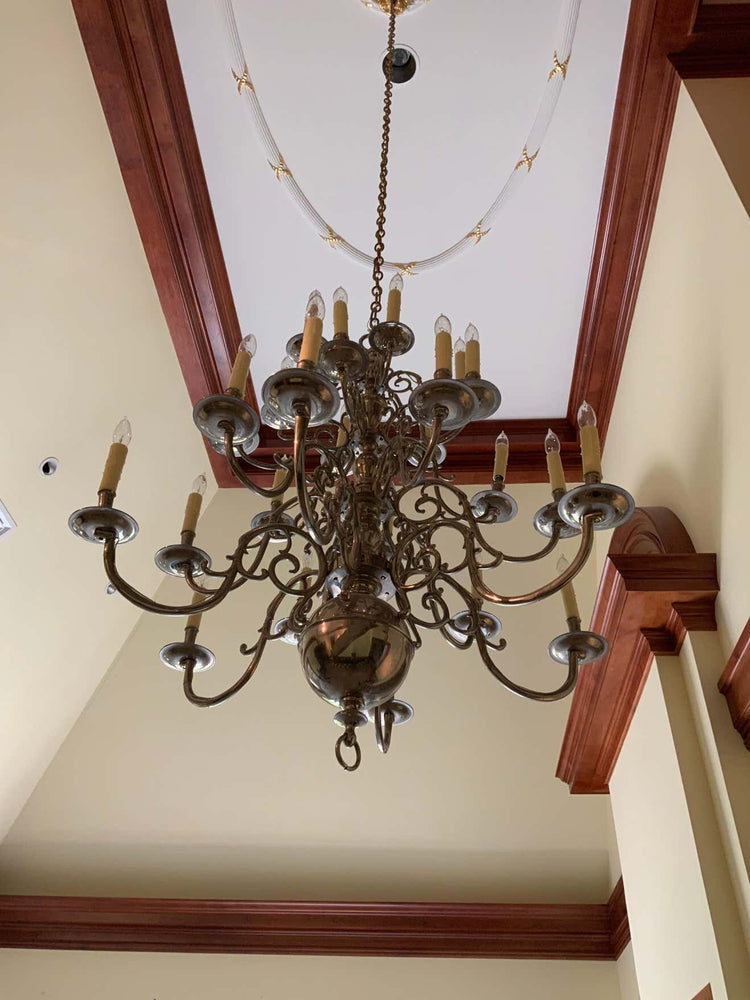 Antique German Silver Chandelier (L122)