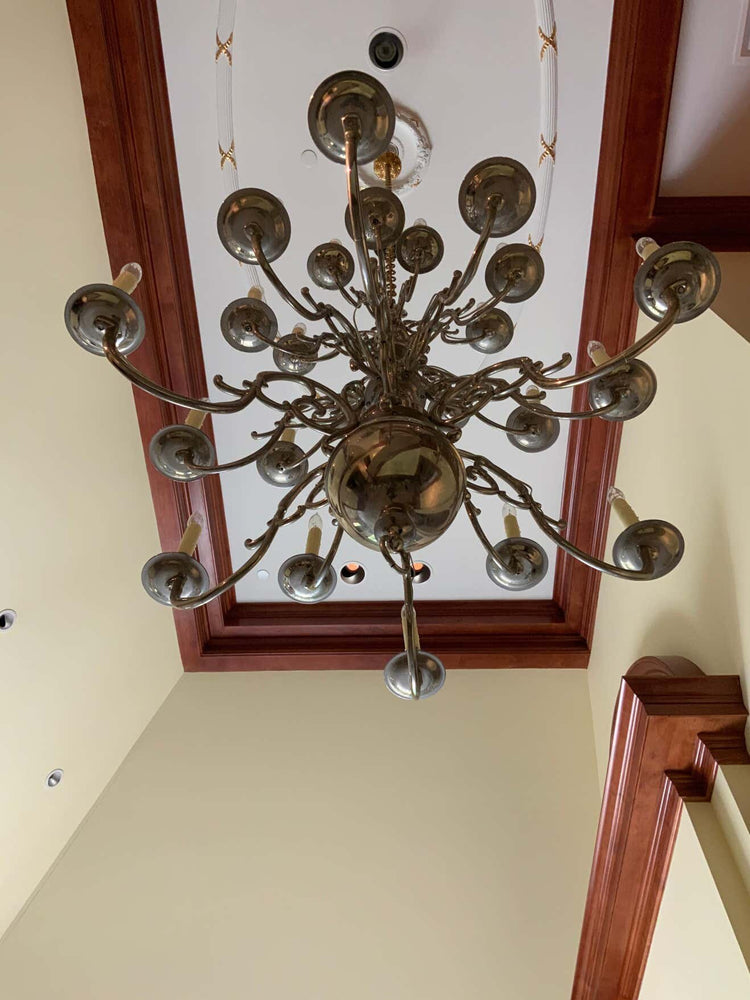 Antique German Silver Chandelier (L122)
