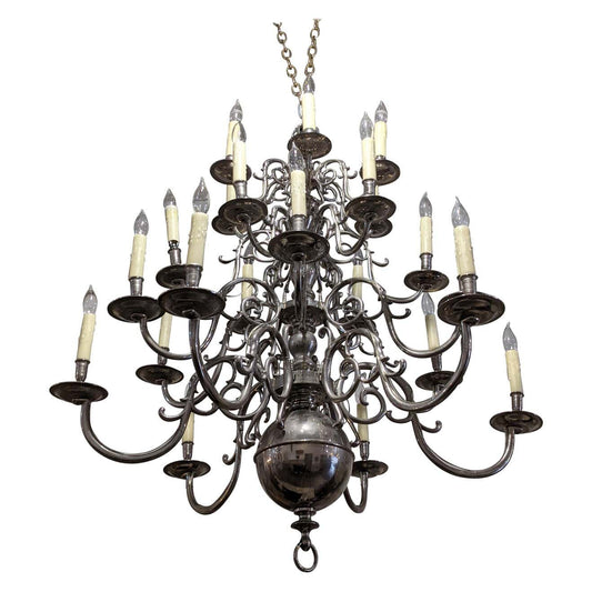 Antique German Silver Chandelier (L122)