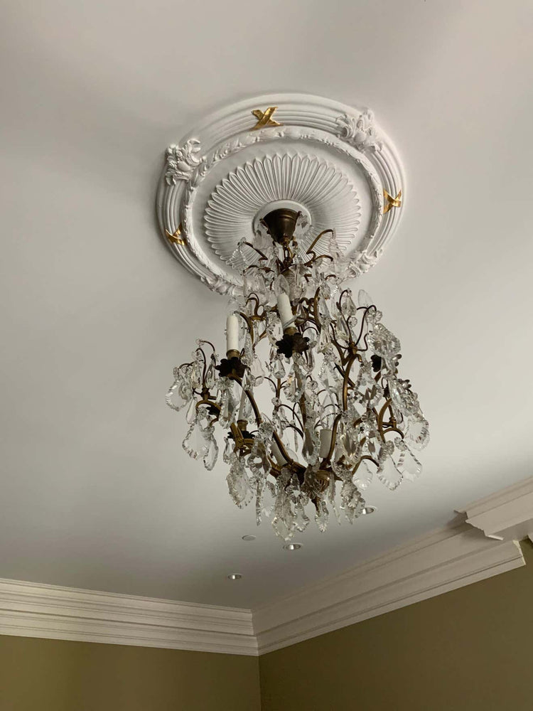 Antique French Crystal Chandelier (L123)