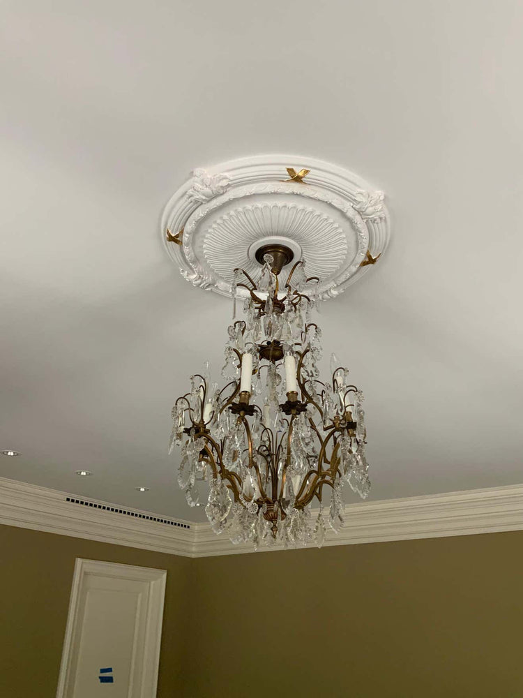 Antique French Crystal Chandelier (L123)