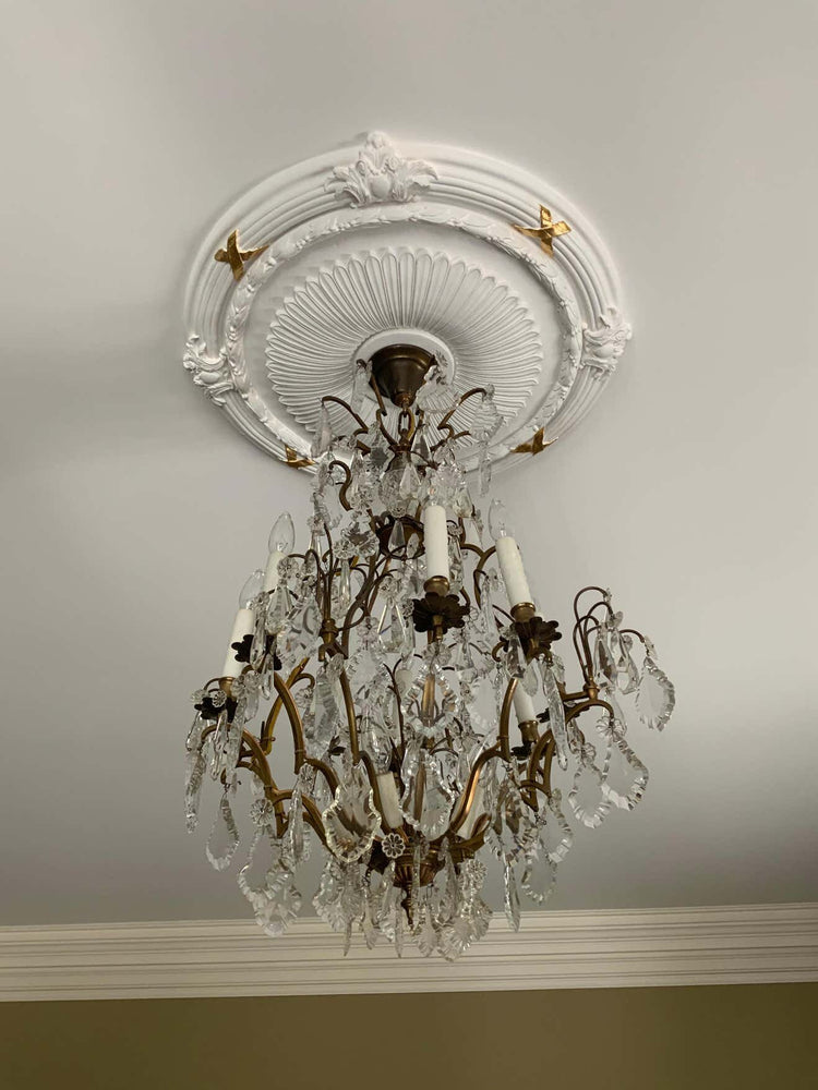 Antique French Crystal Chandelier (L123)