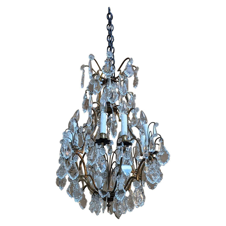 Antique French Crystal Chandelier (L123)