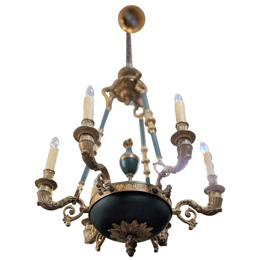 French Bronze Chandelier (L124)