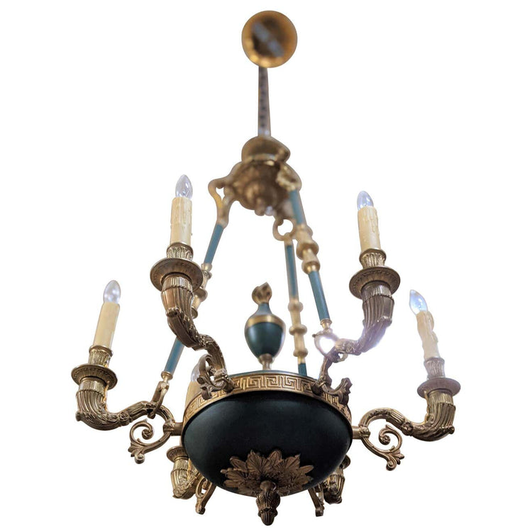 French Bronze Chandelier (L124)